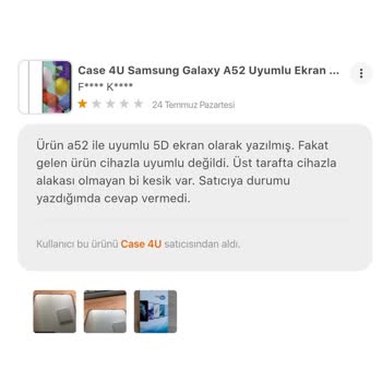 Hepsiburada Case 4U Magazinin Yanlış Ürün Göndermesi