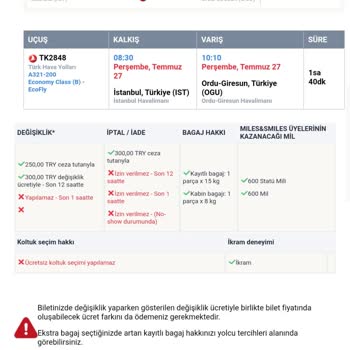 THY Türk Hava Yolları Uçak Bilet Yakması - Şikayetvar