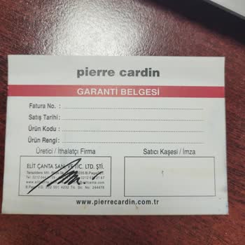 Trendyol-Pierre Cardin Cüzdanı Garantiye Göndermek İstiyorum.