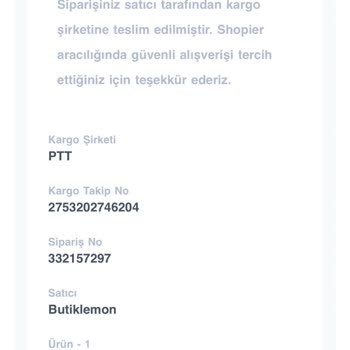 Shopier Gönderilmeyen Ürün Siparişi
