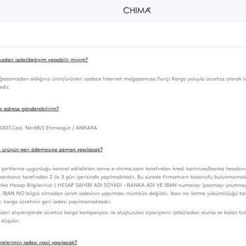 Chima Ücret İadesi Gecikmesi