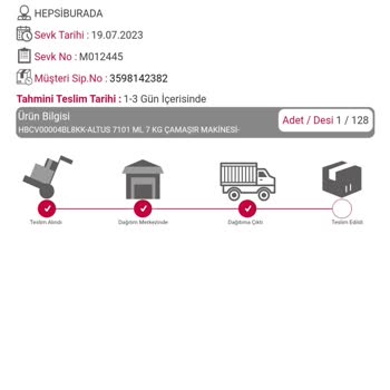 Hepsiburada Sipariş Sırasında Belirtilen Teslim Tarihi Aldatması