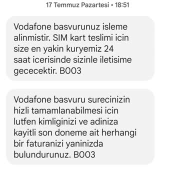 Vodafone Yeni Hattım 11 Gün Oldu Halen Gelmedi Müşteri Temsilcisine Bağlanmıyor