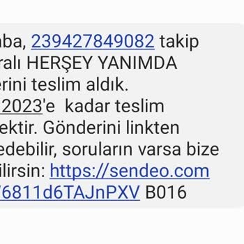 Sendeo Kargo Teslim Tarihinde Gecikme