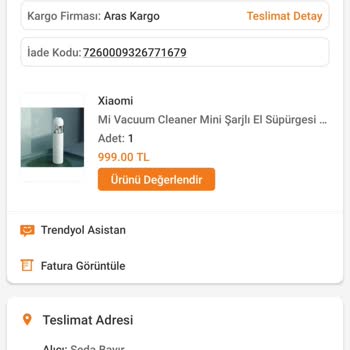 Xiaomi Kusurlu Ürün İadem Kabul Edilmedi.