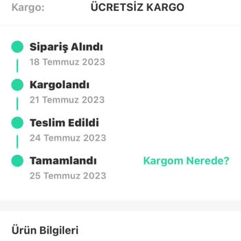 Dolap Uygulaması Üzerinden Gelen Yanlış Ürün