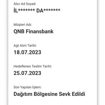 AGT Kurye İle Kart Gönderimi Sorunu