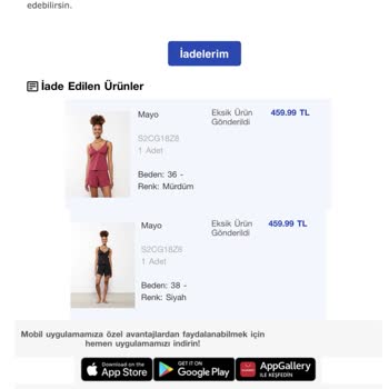 LCW Eksik Ürün Mağduruyum!