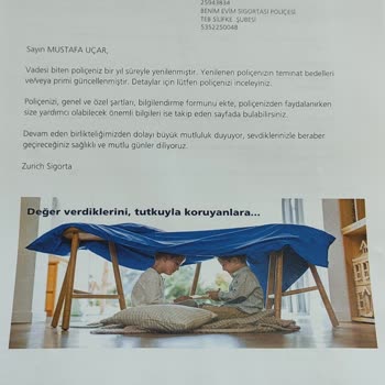 Zurich Sigorta Poliçede Yazana Uymuyor