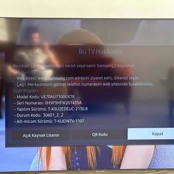 Samsung 70 İnch LED TV Ekran Kararma Arızası