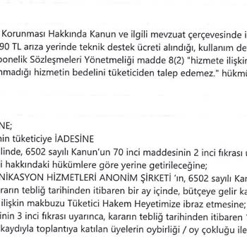 Millenicom Tüketici Hakem Heyetinin Kararını Tanımıyor!