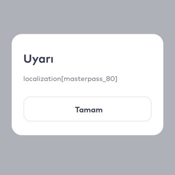 BELBİM (İstanbulkart) Localization Masterpass 80 Hatası