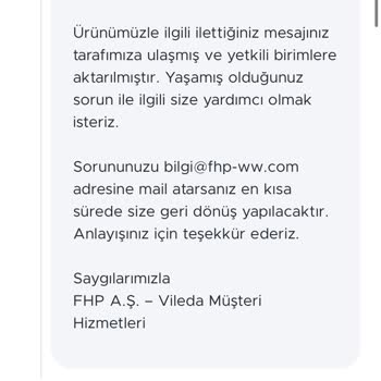 Vileda Markası Ürünü Göndereceğiz Dedi Göndermedi
