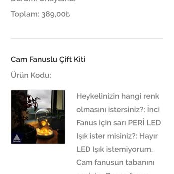 Taş Heykel (tasheykel.com) Ürünüm İptal Edilmedi Kargom Gelmedi