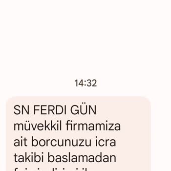 Global Satış Hukuk Bürosu İcra Mesajı