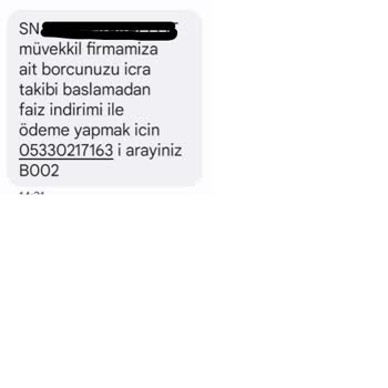 Gmz Hukuk'tan Gelen İcra Mesajı