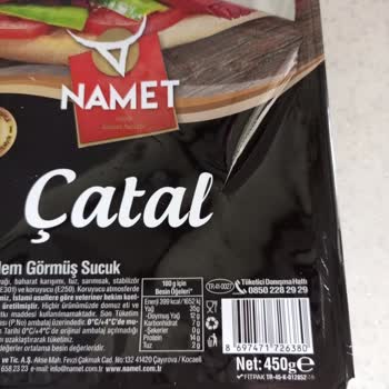 Namet Sucuğun İçinden Mavi Plastik Parça Çıktı