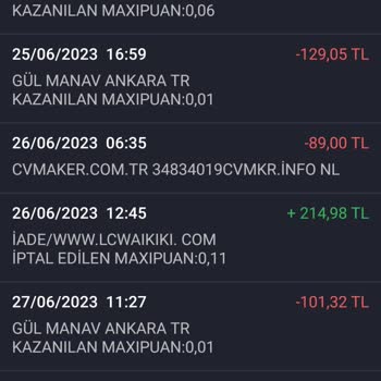 Cvmaker.com.tr İznim Olmadan Kart Bilgilerimi Kaydedip Para Çekmişler.