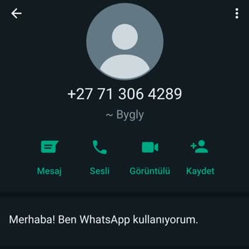 WhatsApp +27 71 306 4289 Yabancı Numaradan Spam Mesaj Geldi!
