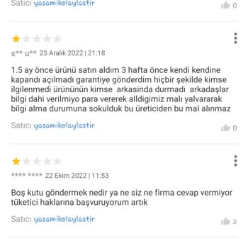 Trendyol Ve Yaşamı Kolaylaştır Adlı Firmanın Bozuk Saat Satması