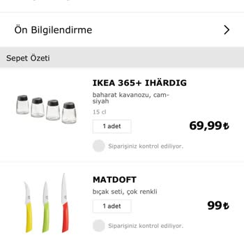 IKEA Stok Sebepli Sipariş İptali İstemi