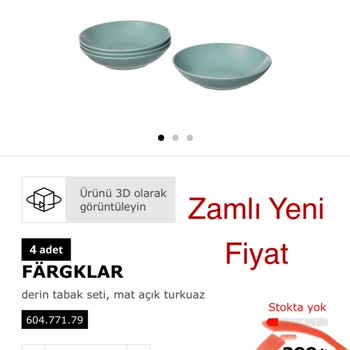 IKEA Stok Sebepli Sipariş İptali İstemi