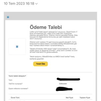 Dyson Parasını Ödediğim Ürünümü Göndermiyorlar!