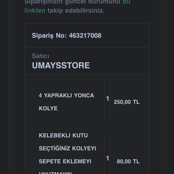 Umaysstoree Siparişimi Hala Kargoya Vermediler