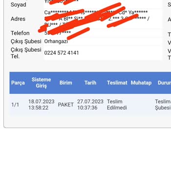Sürat Kargo Beykent Şube Kargomu Getirmiyor