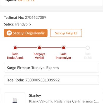 Trendyol İade Sürecinin Uzun Sürmesi
