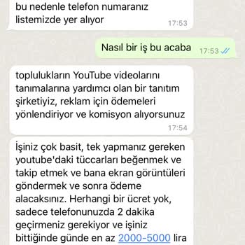 WhatsApp Birinden İş İle İlgili Mesaj Gelmesi