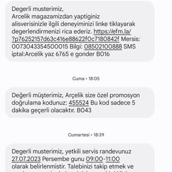 Antalya Arçelik Servis İlgisizliği