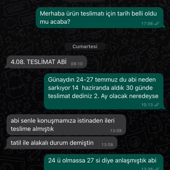 Engince Mobilya Ürün Teslimi Yapmıyor
