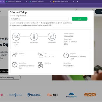 Dijital Kurye Randevu Oluşturma Linki Hata Veriyor