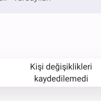 Xiaomi Kişi Düzenleme Ve Kaydetme Sorunu