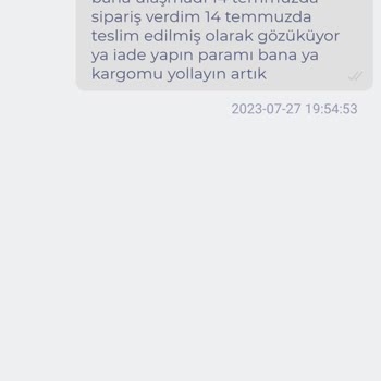 Vidyodan.com Sipariş Teslim Edildi Gözüküyor Ama Teslim Edilmedi
