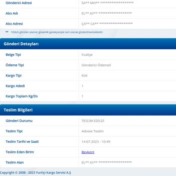Vidyodan.com Sipariş Teslim Edildi Gözüküyor Ama Teslim Edilmedi