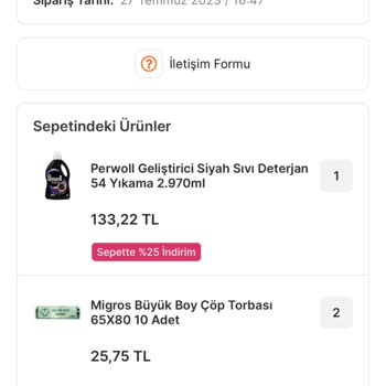 Migros Kafasına Göre Sipariş İptal Ediyor