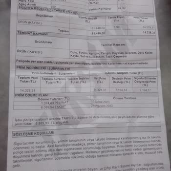 TARSİM Sigorta Bedelini Niye Düşürüyor