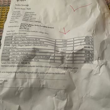 Şok Market Sipariş Hatası