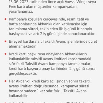 Akbank 15000 Faizsiz Avans Aldatmacası