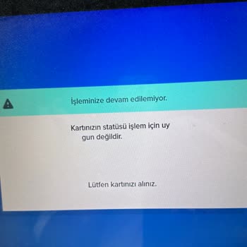 İş Bankası Kart Statüsüne Uygun Değildir