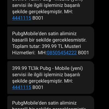 Telefonumdan Onayım Olmadan PUBG Üzerinden Satın Alma İşlemi