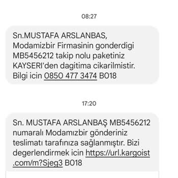 Modamizbir.com Kargonuz Kapıya Bırakılıp Gidiliyor