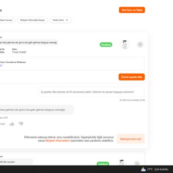 Hepsiburada.com Gönderilecek Denmesine Rağmen Yapılan Sipariş İptali