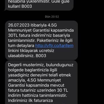 Vodafone Tarife Değişikliği Haksızlığı