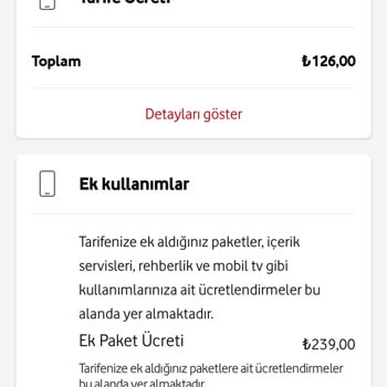Vodafone Yurt Dışında İznim Olmadan Kesinti Ve Paket Yapması