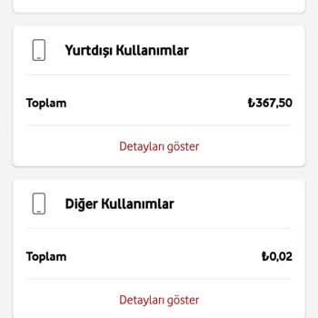 Vodafone Yurt Dışında İznim Olmadan Kesinti Ve Paket Yapması