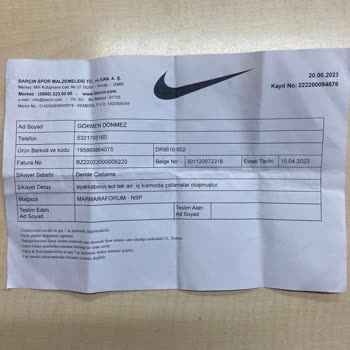 Nike Ayıplı Mal 40 Günlük Ayakkabı