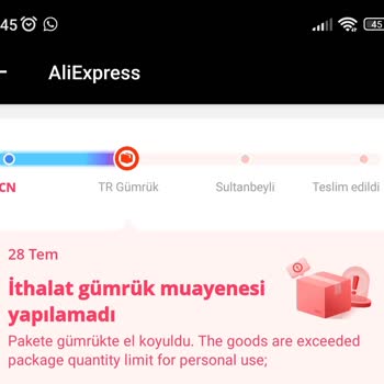 PTT Kargo Aliexpress'ten Sipariş Verdiğim Ürünler Gümrükte Takıldı